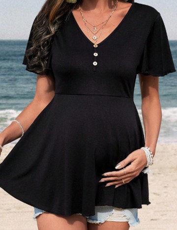 Bluza SHEIN Maternity, negru