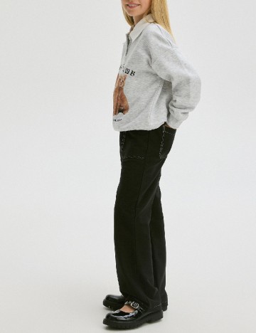 Pantaloni Reserved, negru