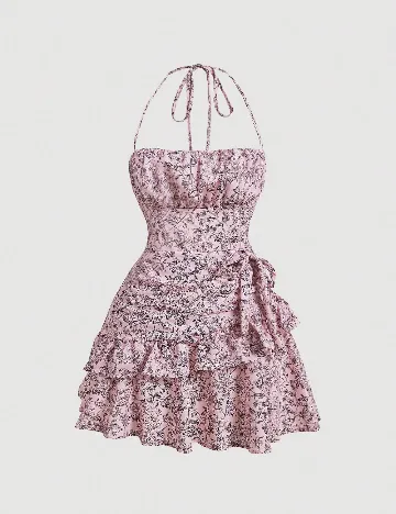 Rochie scurta SHEIN, roz