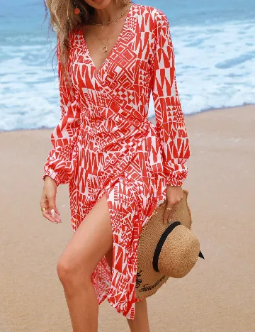 Rochie medie SHEIN, portocaliu