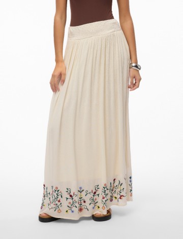 Fusta Vero Moda, crem