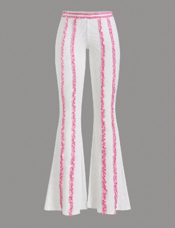 Pantaloni SHEIN, alb