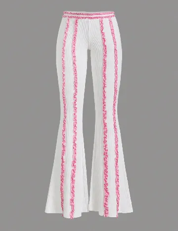 Pantaloni SHEIN, alb