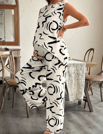 Compleu SHEIN Maternity, crem