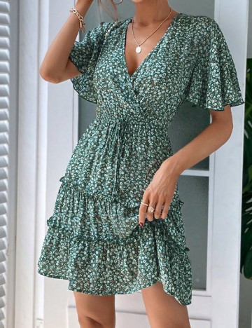 Rochie scurta SHEIN, verde