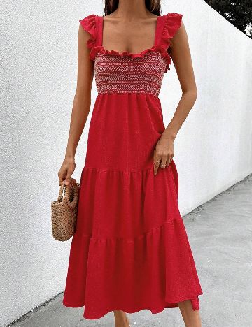 Rochie lunga SHEIN, rosu