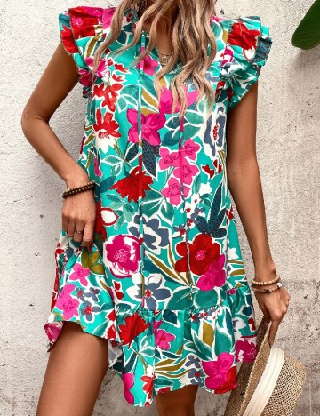 Rochie scurta SHEIN, mix culori