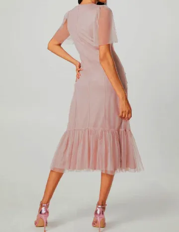 Rochie medie Coast, roz pudra