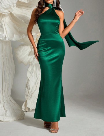 Rochie lunga SHEIN, verde