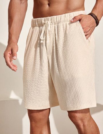 Pantaloni scurti SHEIN, crem