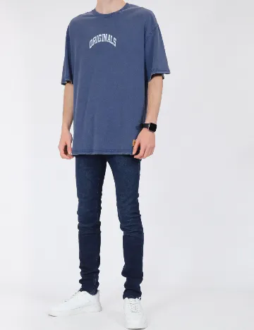 Tricou Oversize Jack&Jones, albastru