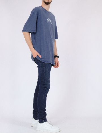 Tricou Oversize Jack&Jones, albastru