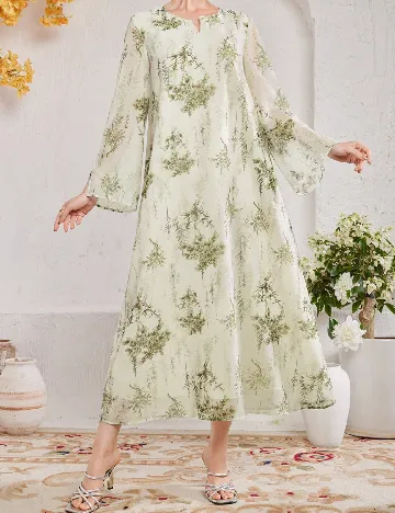 Rochie lunga SHEIN, verde