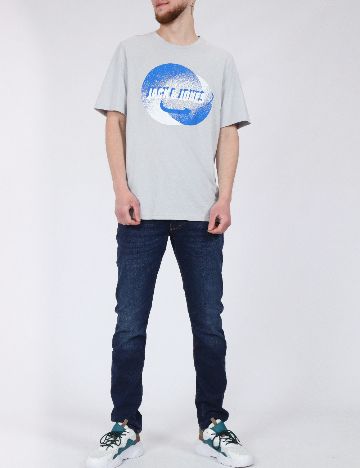Tricou Jack&Jones, gri
