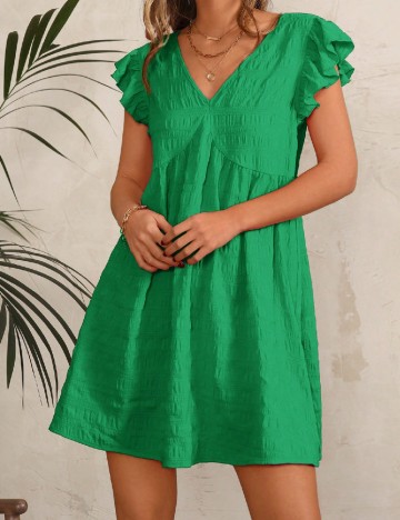 Rochie scurta SHEIN, verde