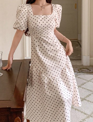 Rochie medie Dazy, alb