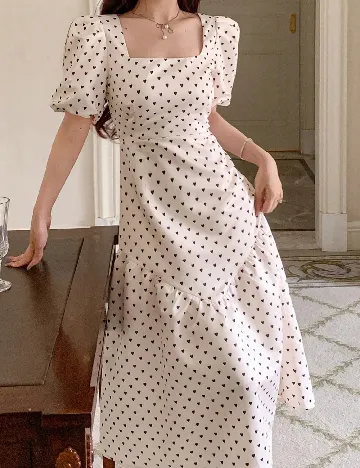 Rochie medie Dazy, alb