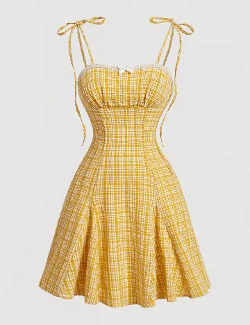Rochie scurta SHEIN, galben
