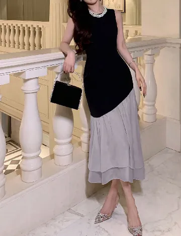 Rochie medie Dazy, negru
