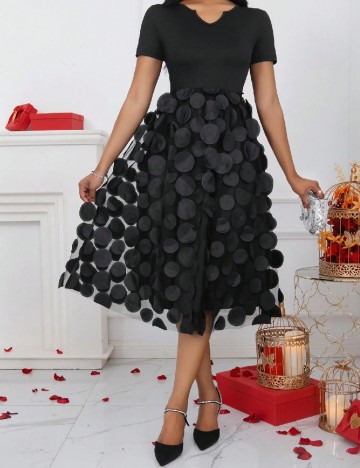 Rochie medie SHEIN, negru