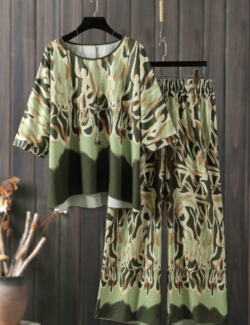 Compleu SHEIN CURVE, verde