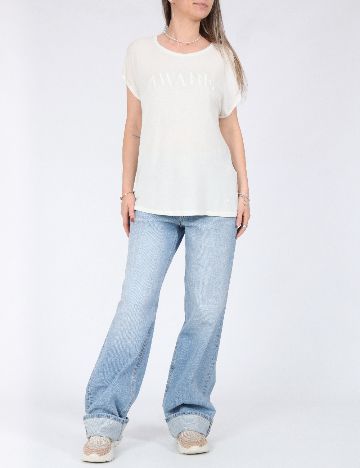 Tricou Vero Moda, ecru