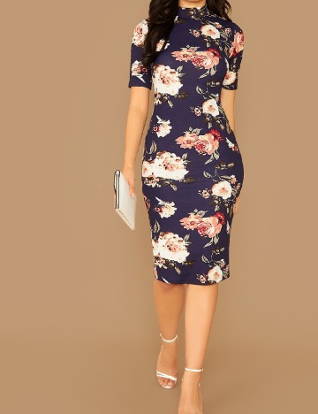 Rochie scurta SHEIN, floral print