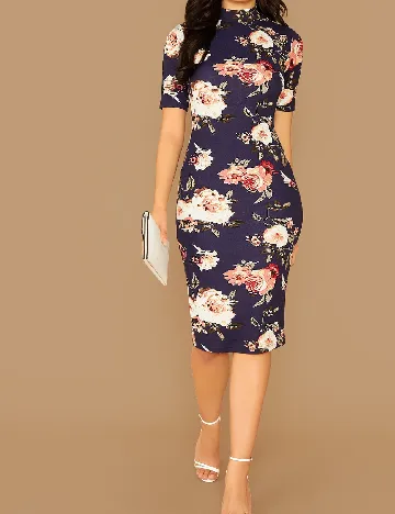 Rochie scurta SHEIN, floral print