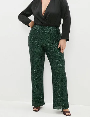 Pantaloni Coast Plus Size, verde