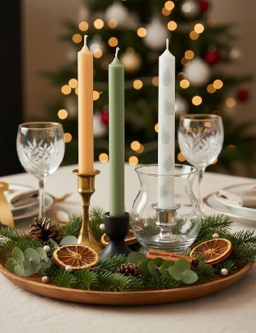 Set lumanari 3 bucati Sweet Home, mix culori