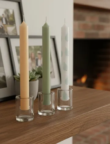 Set lumanari 3 bucati Sweet Home, mix culori