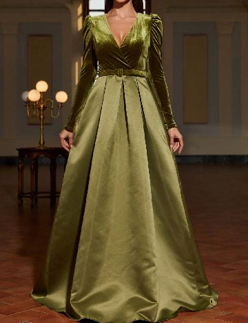 Rochie lunga Faeriesty, verdâ