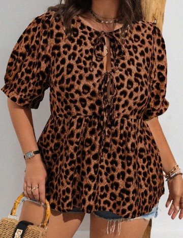 Bluza SHEIN CURVE, animal print