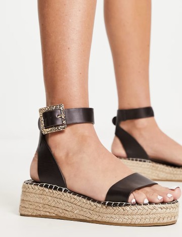 Sandale South Beach, negru