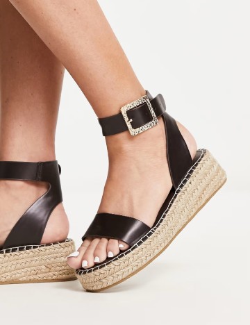 Sandale South Beach, negru