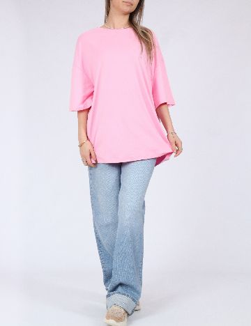 Tricou Oversize SHEIN, roz