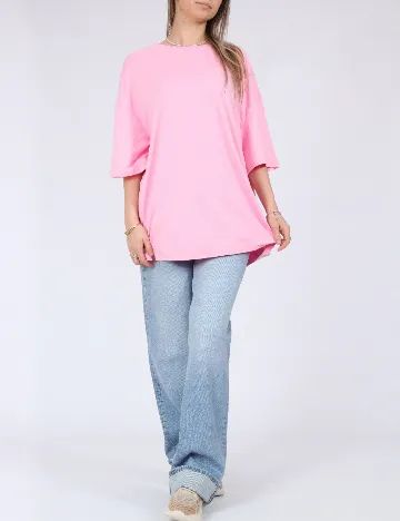 Tricou Oversize SHEIN, roz