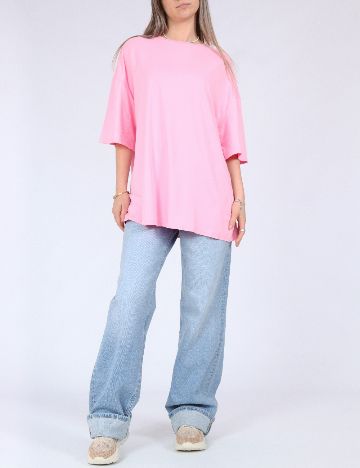 Tricou Oversize SHEIN, roz