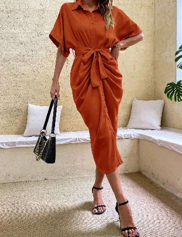 Rochie medie SHEIN, portocaliu