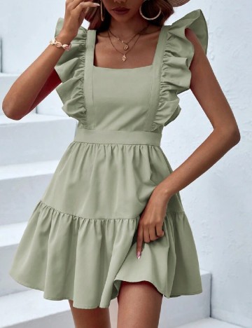 Rochie scurta SHEIN, verde