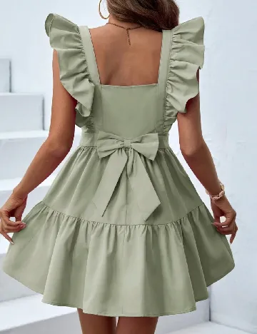 Rochie scurta SHEIN, verde