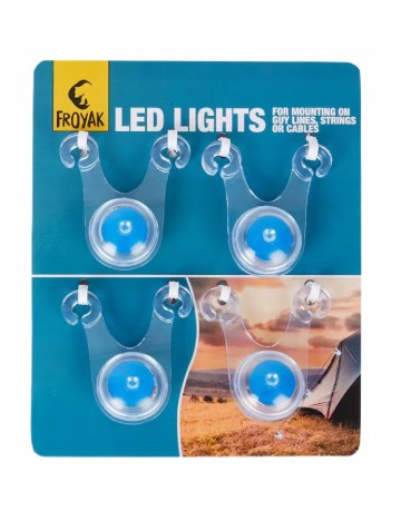 Set lumini led 4 bucati FROYAK, albastru