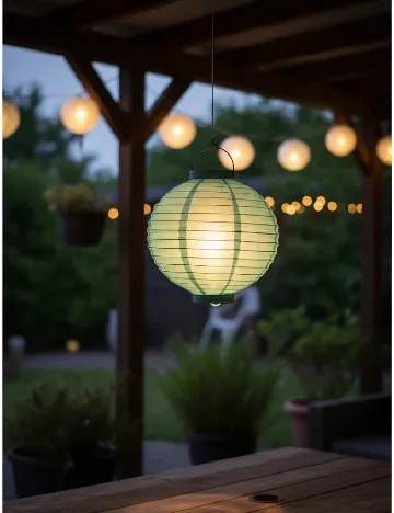 Lanterna de hartie, verde Verde