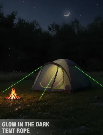 Franghii de cort fosforescente 4 bucati FROYAK, verde Verde