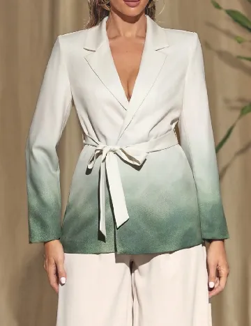 Sacou SHEIN, crem/verde