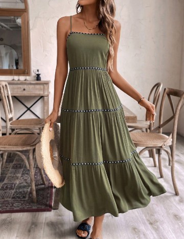 Rochie lunga SHEIN, verde