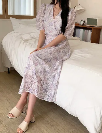 Rochie medie Dazy, mov