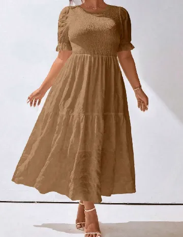 Rochie lunga SHEIN CURVE, maro
