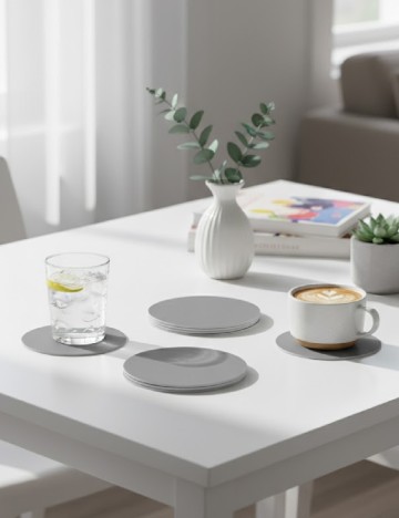 Set suporturi pahare 4 bucati Kitchen Korner, gri