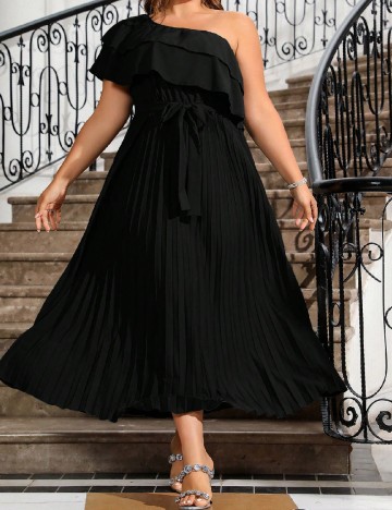 Rochie medie SHEIN CURVE, negru